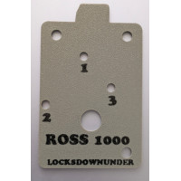 Ross 1000 Digital Safe Lock Drill Template Ross 1000 Digital Safe Lock Drill Template
