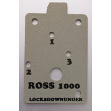 Ross 1000 Digital Safe Lock Drill Template