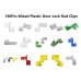 160pc Universal Door Lock Rod Clip & Fastener Assortment Kit