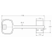 6-Lever Offset Gun Safe Key Blank LD002