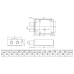 6-Lever Gun/Ammo Box Safe Lock - 120mm Red Steel Double Bolt