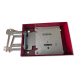 6-Lever Red Steel Gun Safe Lock - Double Bolt 120mm