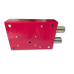 6-Lever Offset Gun Safe Lock - 122mm Red Steel Double Bolt