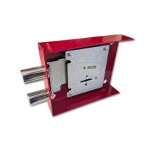 Heavy-Duty 6-Lever Gun Safe Lock - 136mm Red Steel