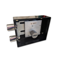 6-Lever Black Steel Gun Safe Lock - 22mm Heavy Duty Bolt
