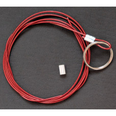Under Door Tool Replacement Wire - 1.5mm Red Vinyl Coated Under Door Tool Replacement Wire - 1.5mm Red Vinyl Coated