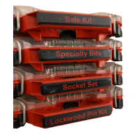 Snap on Label - Milwaukee Packout low half width organiser