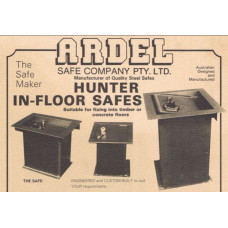 Ardel Hunter Under Floor Safe Brochure Ardel Hunter Under Floor Safe Brochure