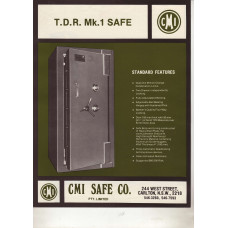 CMI T.D.R. Mk1 Safe Brochure CMI T.D.R. Mk1 Safe Brochure