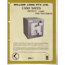 William Lord Cash Safes Brochure William Lord Cash Safes Brochure