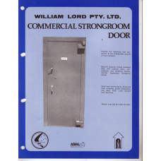 William Lord Commercial Strongroom Door CS Brochure William Lord Commercial Strongroom Door CS Brochure