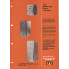 Wormald Fire Resistant Filing Cabinets Brochure 001