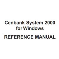 Cenbank System 200 Referance Manual