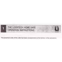 Locktech Home Safe Instructions Locktech Home Safe Instructions